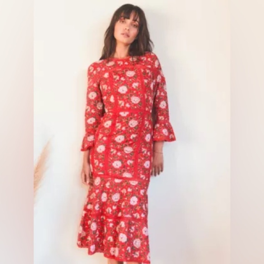 Eddy Tina Fluted Pencil Dress Szxxs